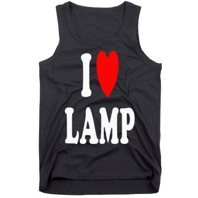 I Love Lamp Funny Light Shade Lampshade Candle Lantern Moth Tank Top