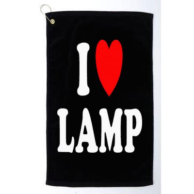 I Love Lamp Funny Light Shade Lampshade Candle Lantern Moth Golf Towel