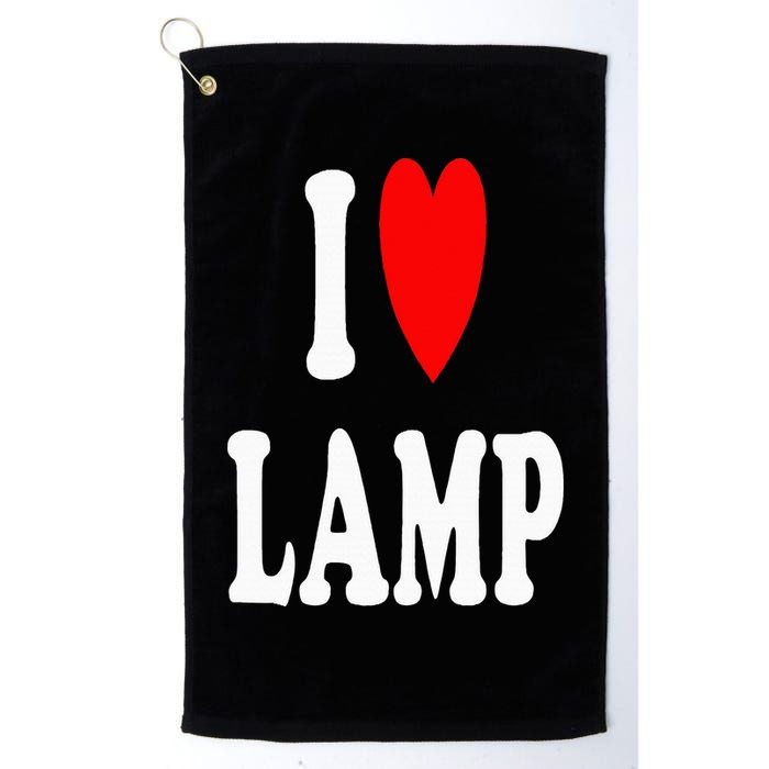 I Love Lamp Funny Light Shade Lampshade Candle Lantern Moth Golf Towel