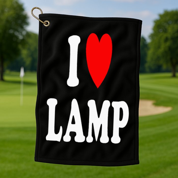 I Love Lamp Funny Light Shade Lampshade Candle Lantern Moth Golf Towel