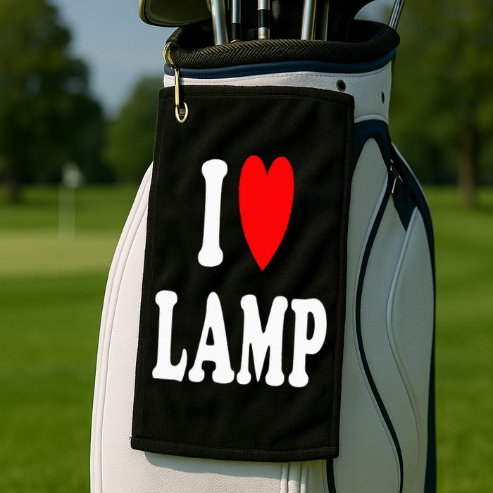 I Love Lamp Funny Light Shade Lampshade Candle Lantern Moth Golf Towel