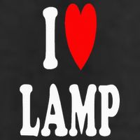 I Love Lamp Funny Light Shade Lampshade Candle Lantern Moth Golf Towel