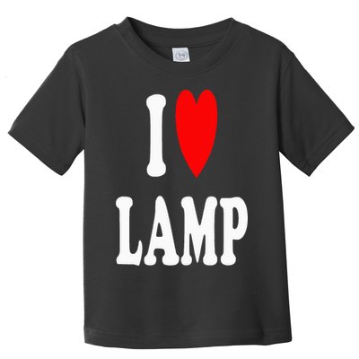 I Love Lamp Funny Light Shade Lampshade Candle Lantern Moth Toddler T-Shirt