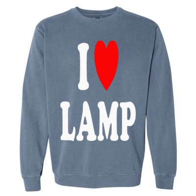 I Love Lamp Funny Light Shade Lampshade Candle Lantern Moth Garment-Dyed Sweatshirt