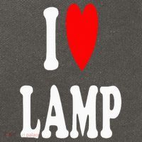 I Love Lamp Funny Light Shade Lampshade Candle Lantern Moth Cotton Canvas Backpack