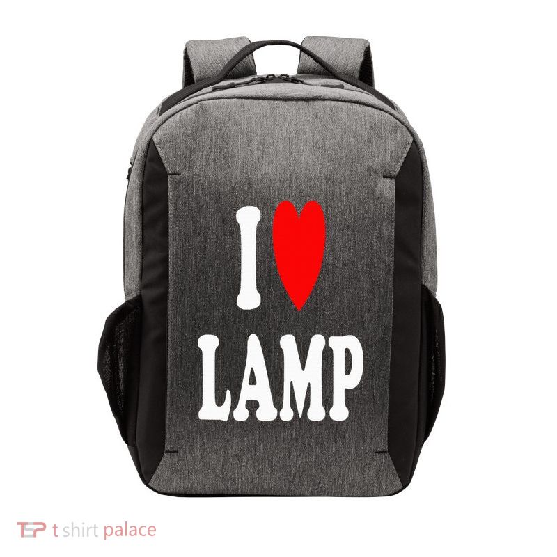 I Love Lamp Funny Light Shade Lampshade Candle Lantern Moth Vector Backpack