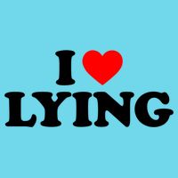 I Love Lying Gift I Heart Lying Funny Gift Womens T-Shirt