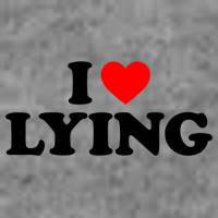 I Love Lying Gift I Heart Lying Funny Gift Toddler Hoodie
