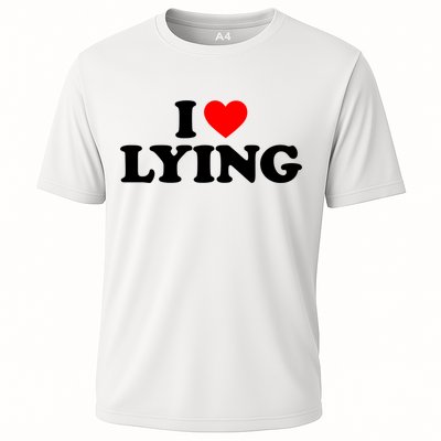 I Love Lying Gift I Heart Lying Funny Gift Performance Shirt