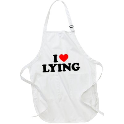 I Love Lying Gift I Heart Lying Funny Gift Apron