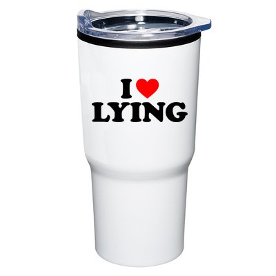 I Love Lying Gift I Heart Lying Funny Gift Tumbler