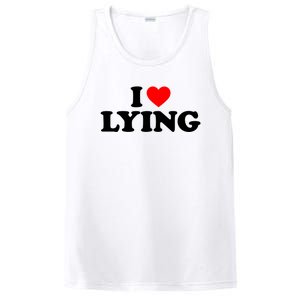 I Love Lying Gift I Heart Lying Funny Gift PosiCharge Competitor Tank