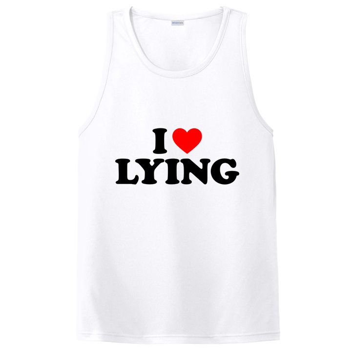 I Love Lying Gift I Heart Lying Funny Gift PosiCharge Competitor Tank
