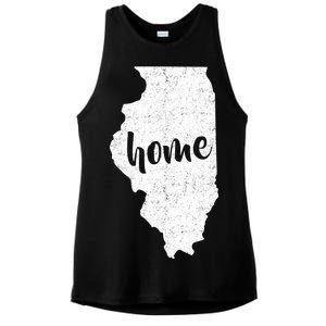 Illinois Home State Ladies PosiCharge Tri-Blend Wicking Tank