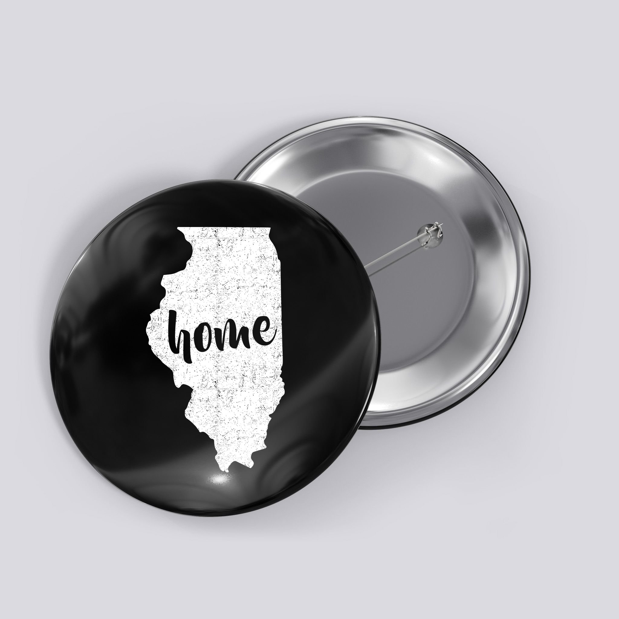 Illinois Home State Button