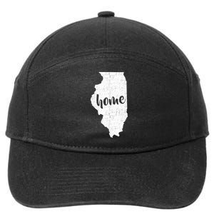 Illinois Home State 7-Panel Snapback Hat