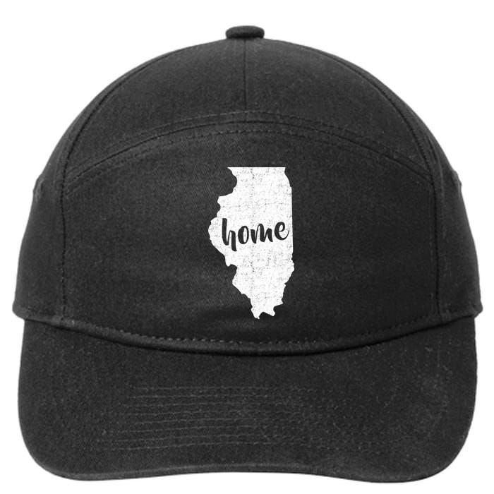 Illinois Home State 7-Panel Snapback Hat