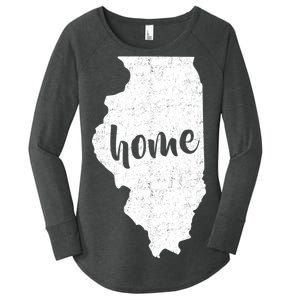 Illinois Home State Women's Perfect Tri Tunic Long Sleeve Shirt