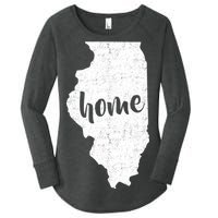 Illinois Home State Women's Perfect Tri Tunic Long Sleeve Shirt