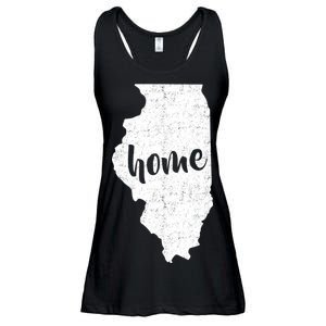 Illinois Home State Ladies Essential Flowy Tank