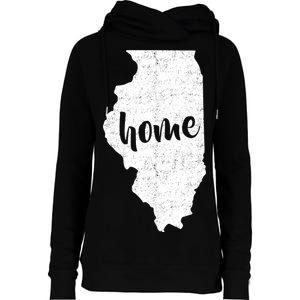 Illinois Home State Womens Funnel Neck Pullover Hood