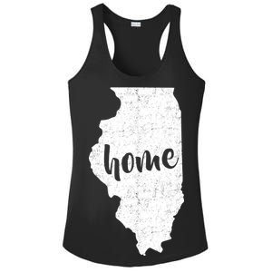 Illinois Home State Ladies PosiCharge Competitor Racerback Tank