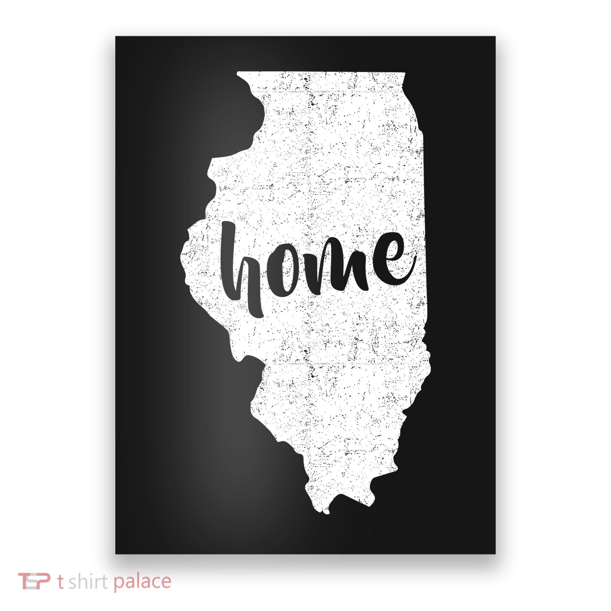 Illinois Home State Poster