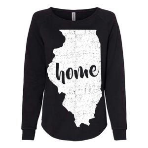 Illinois Home State Womens California Wash Sweatshirt