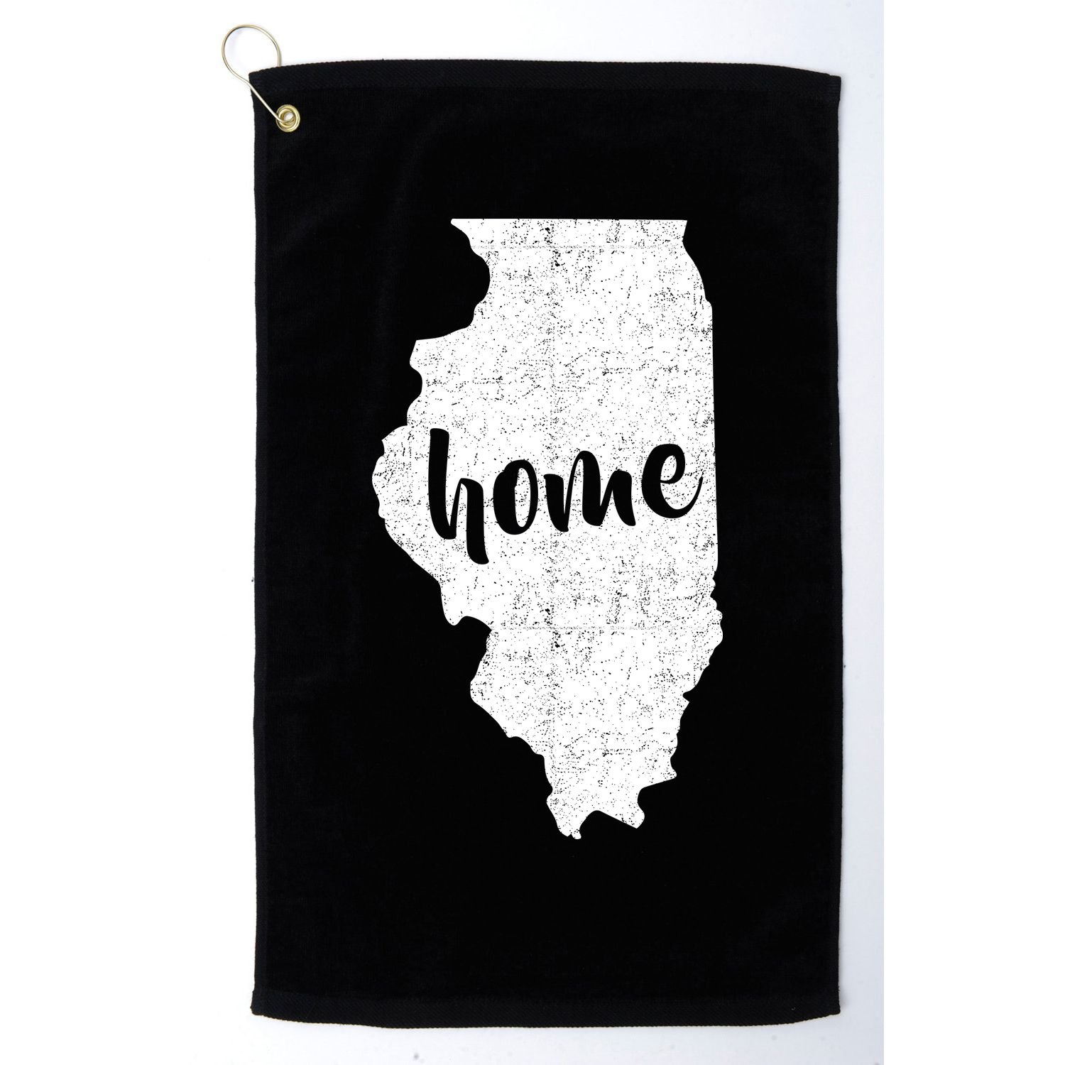 Illinois Home State Golf Towel