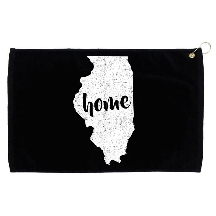 Illinois Home State Grommeted Golf Towel