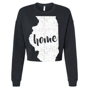 Illinois Home State Cropped Pullover Crew