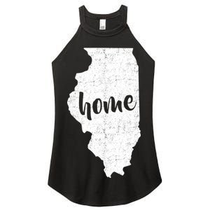 Illinois Home State Women's Perfect Tri Rocker Tank