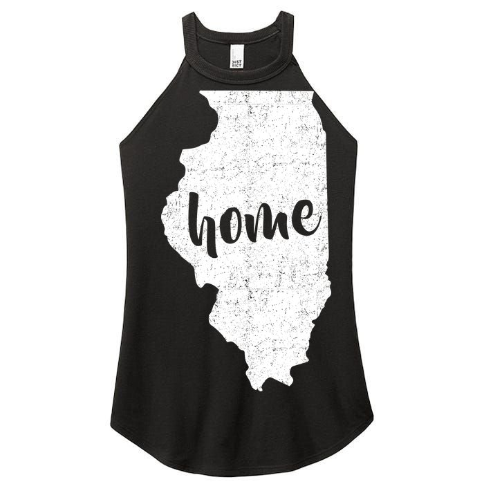 Illinois Home State Women's Perfect Tri Rocker Tank