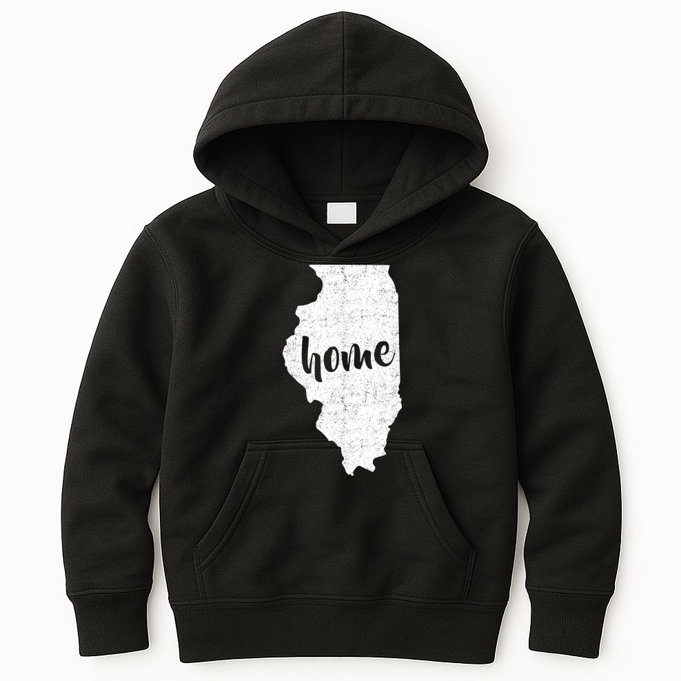 Illinois Home State Kids Hoodie