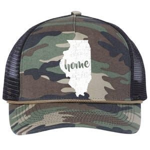 Illinois Home State Retro Rope Trucker Hat Cap