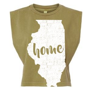 Illinois Home State Garment-Dyed Women's Muscle Tee