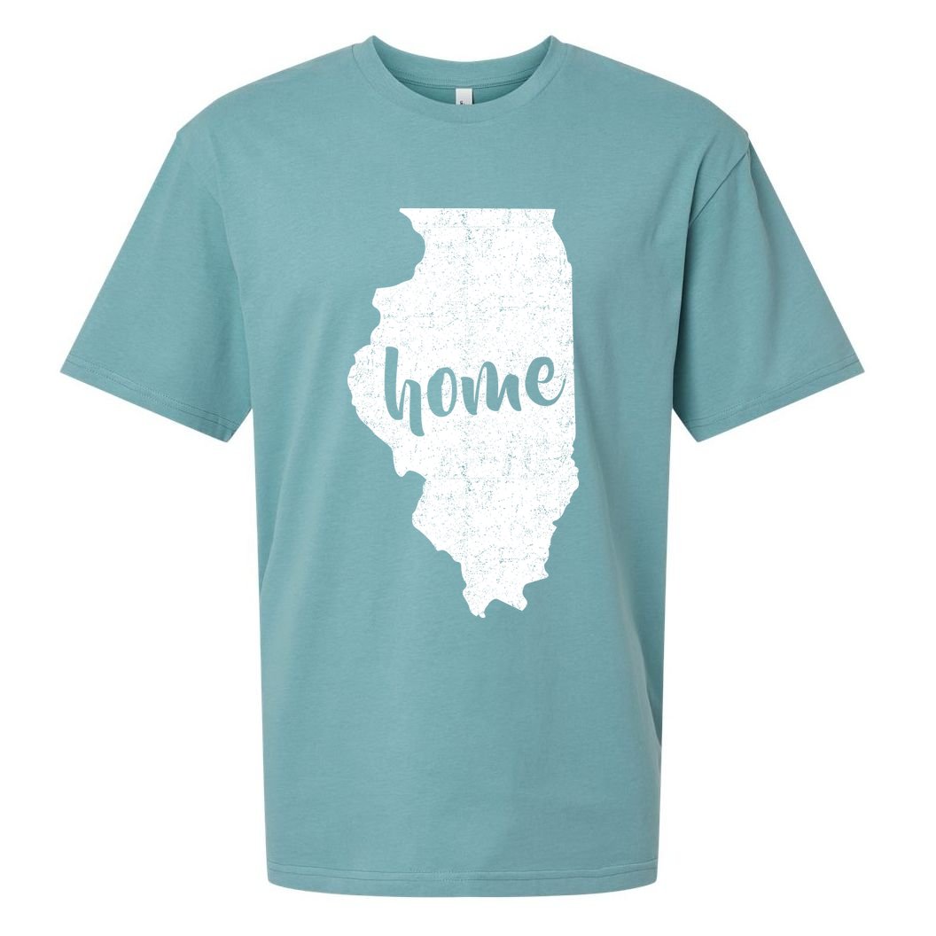 Illinois Home State Sueded Cloud Jersey T-Shirt