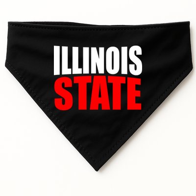 Illinois State USA-Made Doggie Bandana