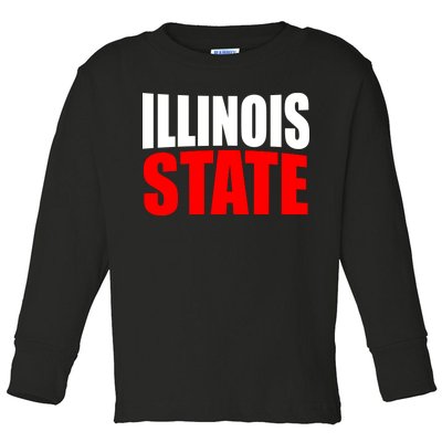 Illinois State Toddler Long Sleeve Shirt