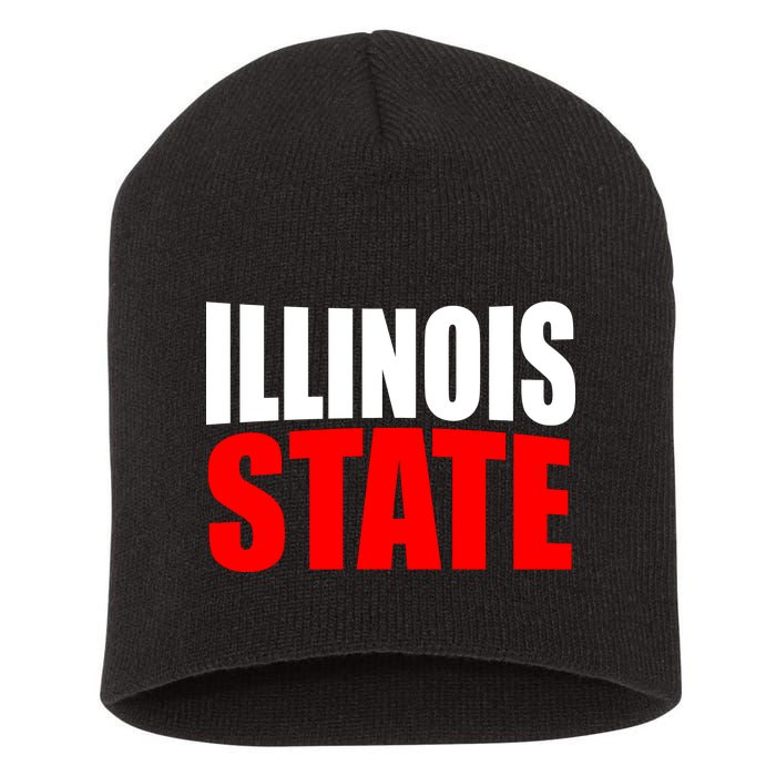 Illinois State Short Acrylic Beanie