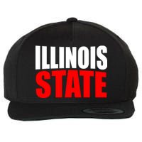 Illinois State Wool Snapback Cap