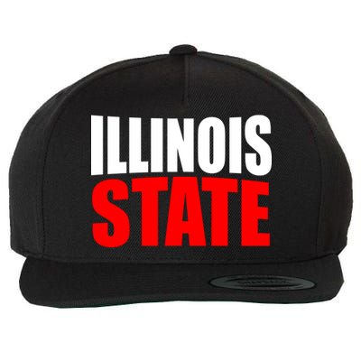 Illinois State Wool Snapback Cap