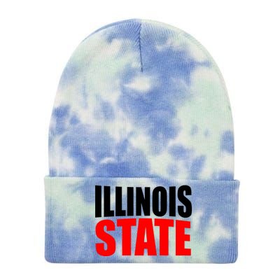 Illinois State Tie Dye 12in Knit Beanie