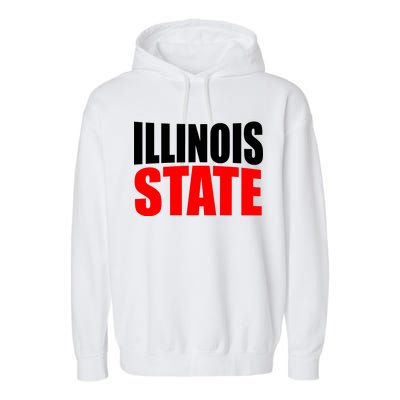 Illinois State Garment-Dyed Fleece Hoodie