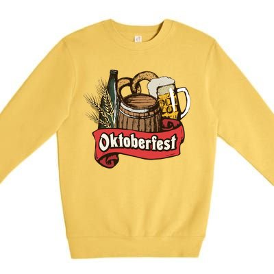 Illustration Oktoberfest Premium Crewneck Sweatshirt