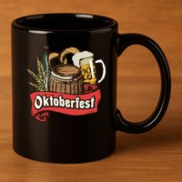 Illustration Oktoberfest 11oz C Handle Ceramic Mug