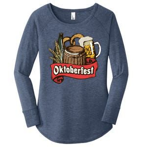 Illustration Oktoberfest Women's Perfect Tri Tunic Long Sleeve Shirt