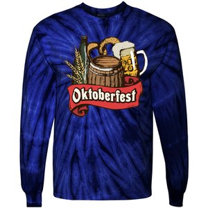 Illustration Oktoberfest Tie-Dye Long Sleeve Shirt