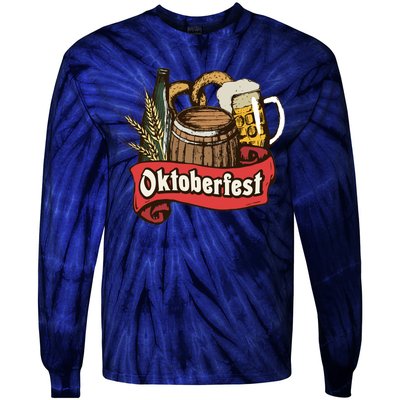 Illustration Oktoberfest Tie-Dye Long Sleeve Shirt