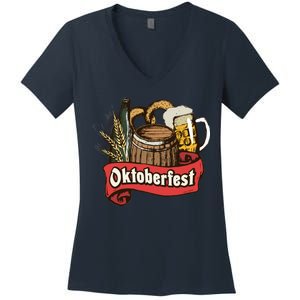 Illustration Oktoberfest Women's V-Neck T-Shirt